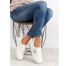 Sneakers bianche con suola alta K1831401 Blanco bianca 2