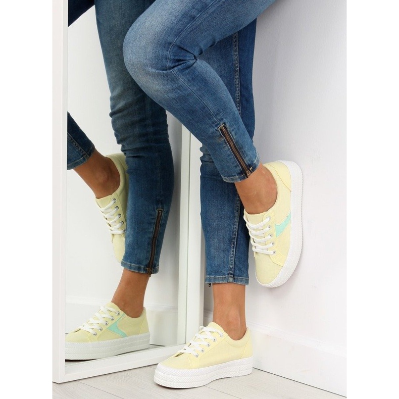 Giallo K1831401 Sneakers Amarillo con suola alta 1