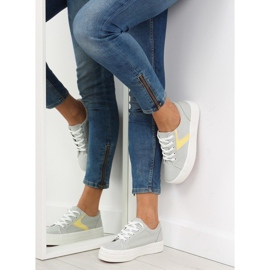 Sneakers grigie su suola alta K1831401 Gris grigio 1