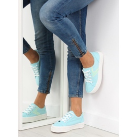 Blu K1831401 Sneaker Celeste con suola alta 1