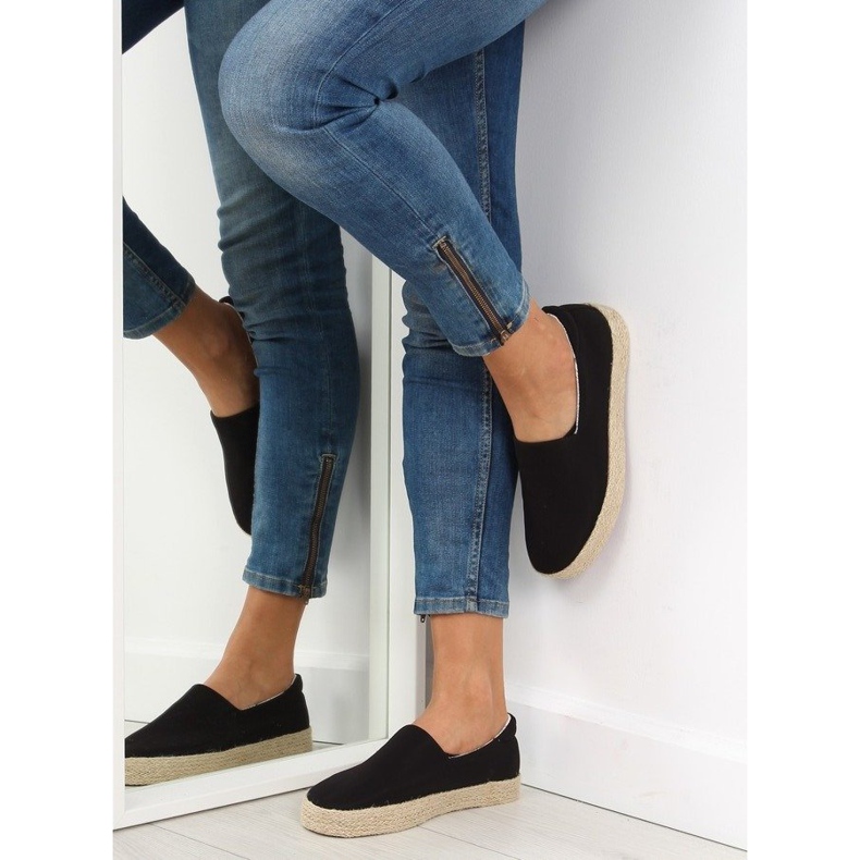 Espadrillas slip-on nere k1833801 negro nero 2