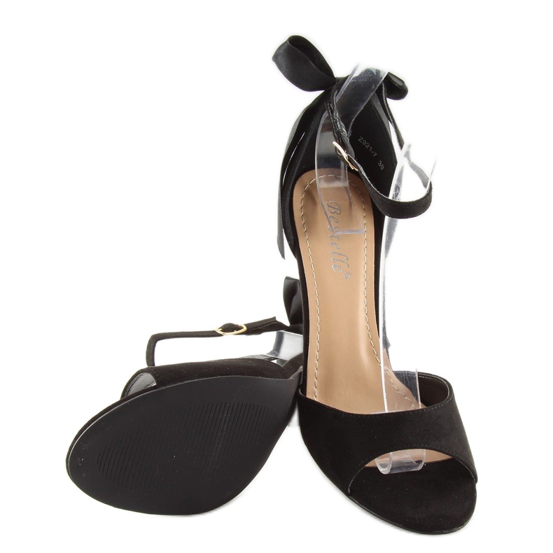 Sandali neri su tacco alto Z921-7SA-2 neri nero 1