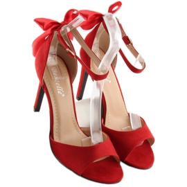 Sandali rossi su tacco alto Z921-7SA-2 rossi rosso 2