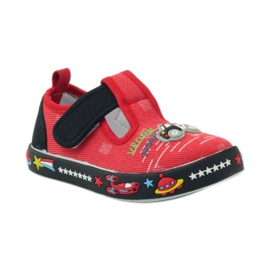 American Club Sneaker americane con soletta in pelle rosso nero 1
