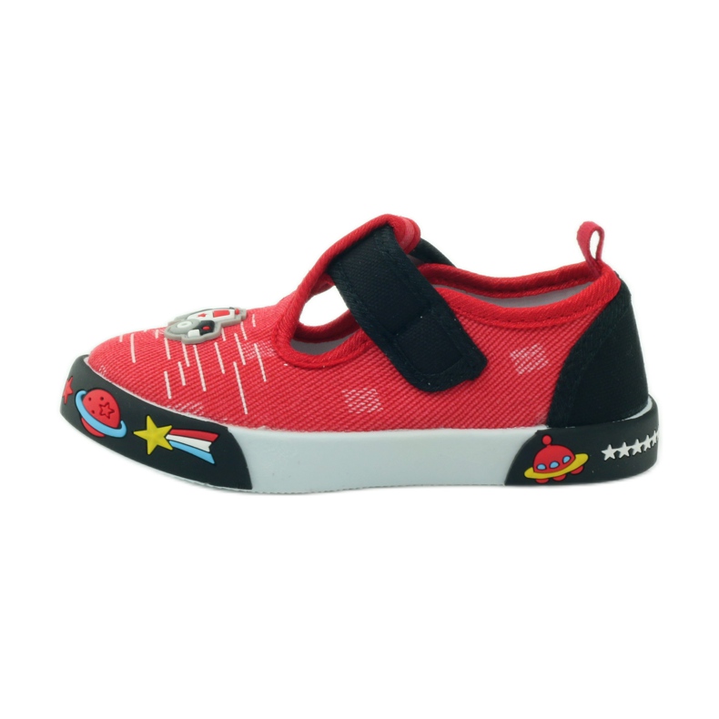 American Club Sneaker americane con soletta in pelle rosso nero 2