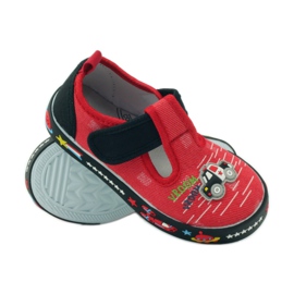 American Club Sneaker americane con soletta in pelle rosso nero 3