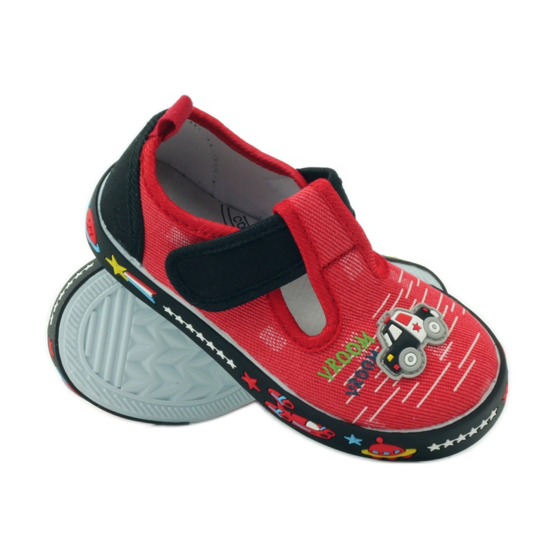 American Club Sneaker americane con soletta in pelle rosso nero 3
