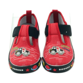 American Club Sneaker americane con soletta in pelle rosso nero 4