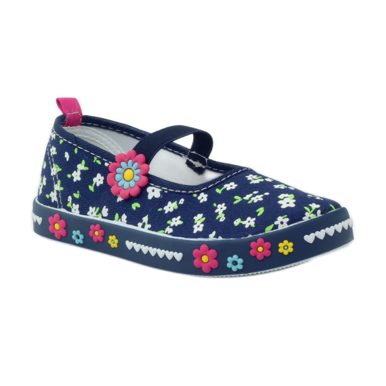 American Club Sneaker americane con soletta in pelle blu navy 1