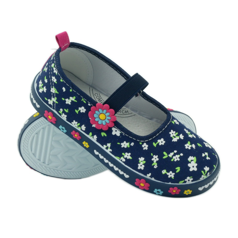 American Club Sneaker americane con soletta in pelle blu navy 3