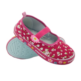 American Club Sneaker americane con soletta in pelle rosa 3