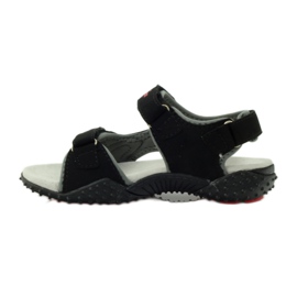 American Club Sandali con inserto in pelle americana 5267 nero 2