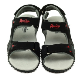 American Club Sandali con inserto in pelle americana 5267 nero 4