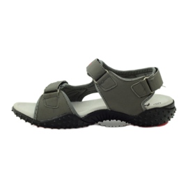 American Club Sandali con inserto in pelle americana 5267 grigio 2