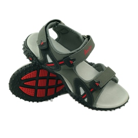 American Club Sandali con inserto in pelle americana 5267 grigio 3