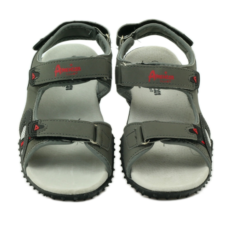 American Club Sandali con inserto in pelle americana 5267 grigio 4