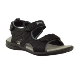 American Club Sandali con inserto in pelle americana 1906 nero 1