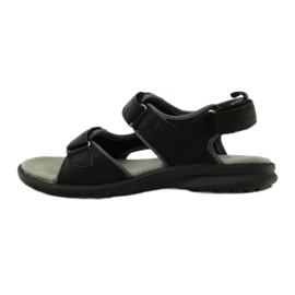 American Club Sandali con inserto in pelle americana 1906 nero 2