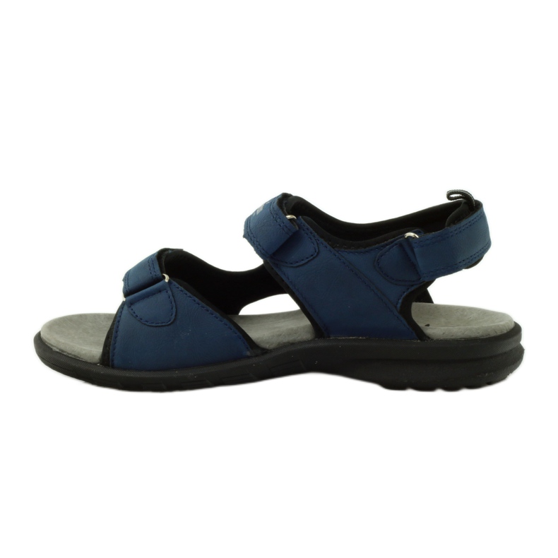 American Club Sandali con inserto in pelle americana 1906 blu navy 2