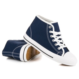Sneakers blu navy sopra la caviglia 1