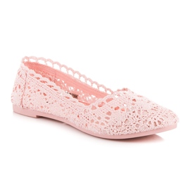 Seastar Ballerine in pizzo rosa 2