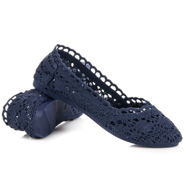 Seastar Ballerine in pizzo blu navy 1