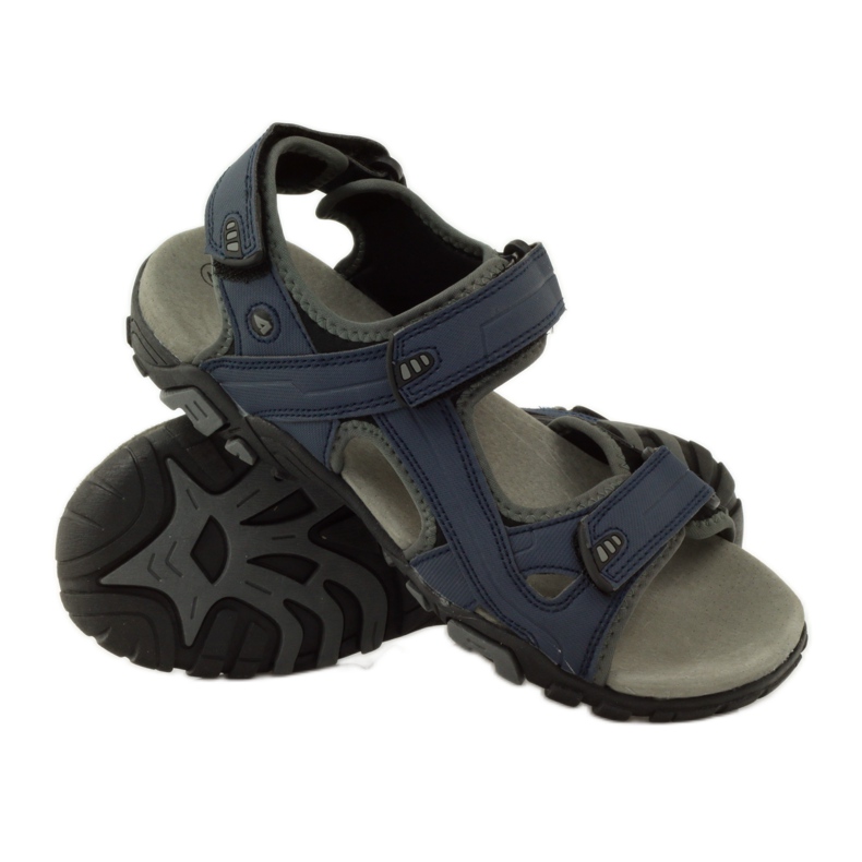 American Club Sandali sportivi americani 0072 blu navy grigio 3