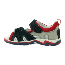 Sandali con velcro Bartek 16187 grigio 2