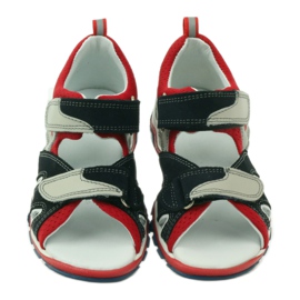 Sandali con velcro Bartek 16187 grigio 4