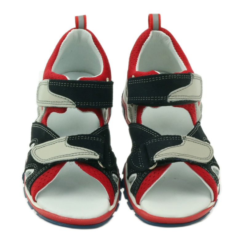 Sandali con velcro Bartek 16187 grigio 4