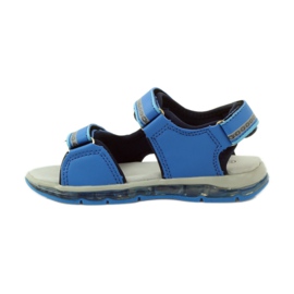 American Club Sandali luminosi in pelle americana blu 2