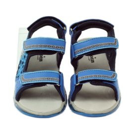 American Club Sandali luminosi in pelle americana blu 4