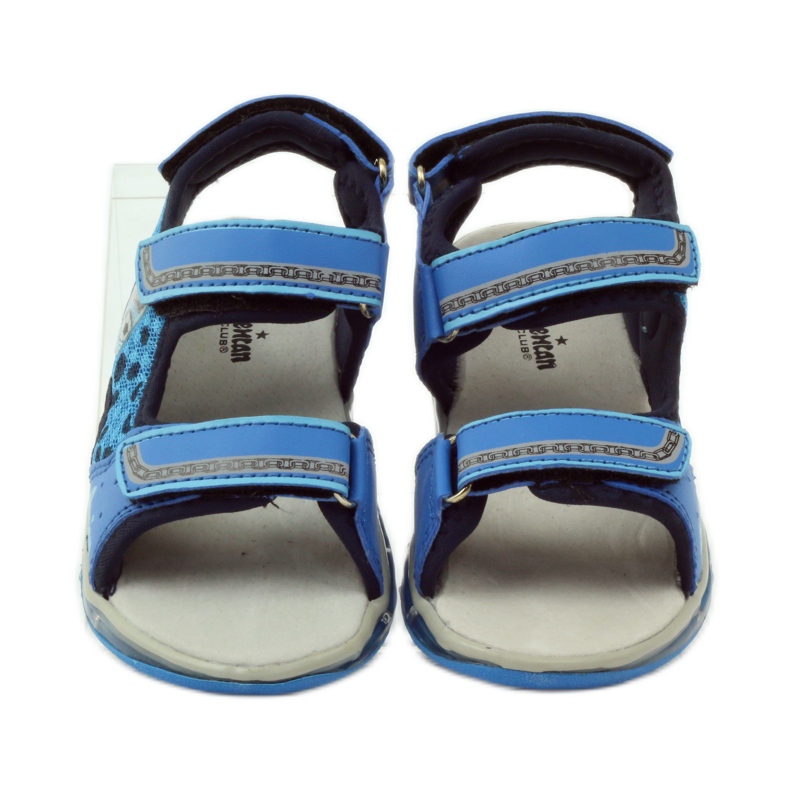 American Club Sandali luminosi in pelle americana blu 4