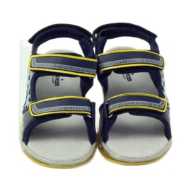 American Club Sandali luminosi in pelle americana blu navy 4