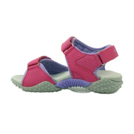 American Club Sandali con inserto in pelle americana 8580 rosa viola 2