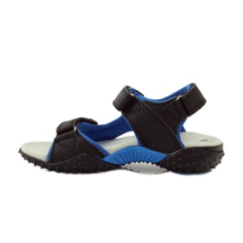 American Club Sandali con inserto in pelle americana 5261 nero blu verde 2