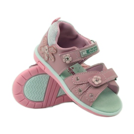 American Club Sandali con inserto in pelle americana 87285 rosa 3