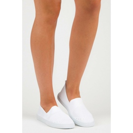 Sneakers slip-on Mckeylor in tessuto bianca 1