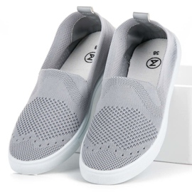 Sneakers slip-on Mckeylor in tessuto grigio 2