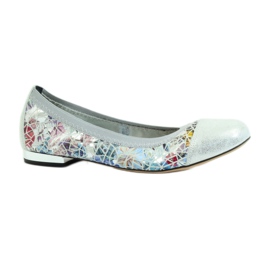 Ballerine da donna elastiche Gamis 1402 grigie grigio multicolore 1
