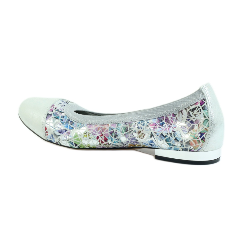 Ballerine da donna elastiche Gamis 1402 grigie grigio multicolore 2