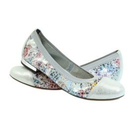 Ballerine da donna elastiche Gamis 1402 grigie grigio multicolore 3