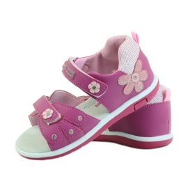American Club Sandali con inserto in pelle americana 87285 rosa 3