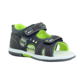 American Club Sandali da bambino con inserto in pelle americana 87289 grigio 1
