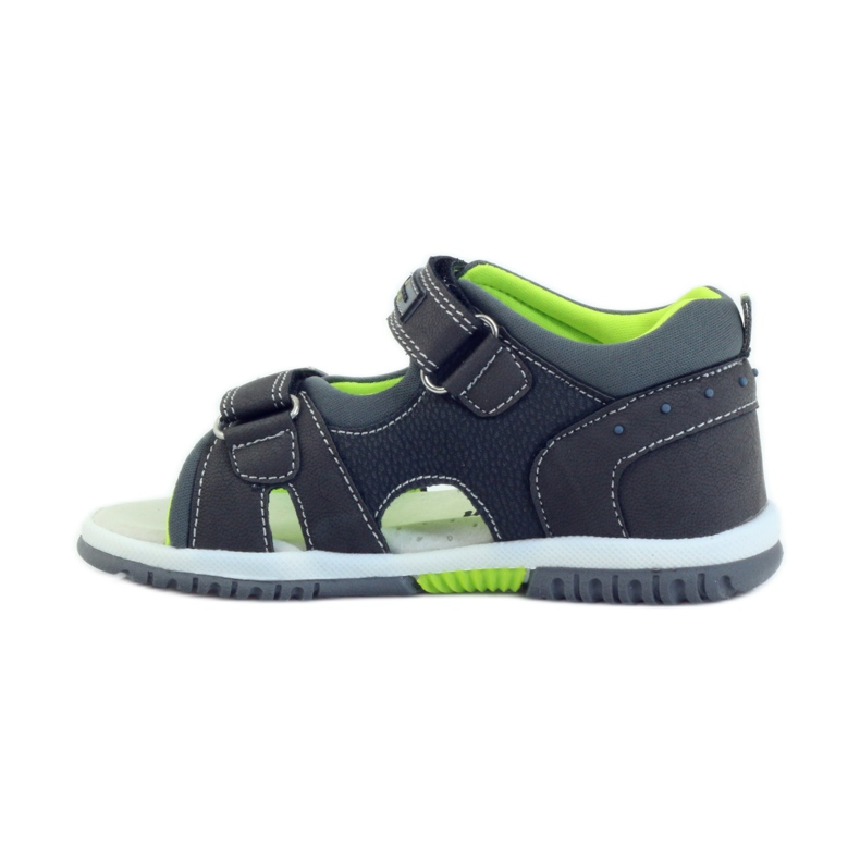 American Club Sandali da bambino con inserto in pelle americana 87289 grigio 2