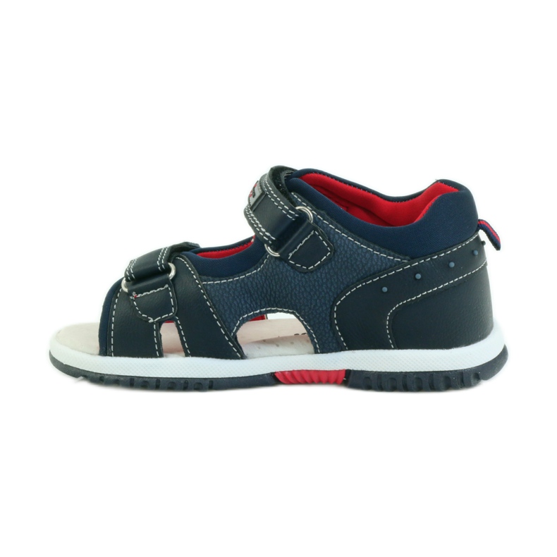 American Club Sandali da bambino con inserto in pelle americana 87289 blu navy 2