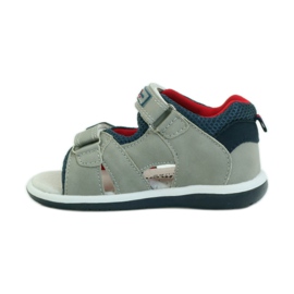 American Club Sandali con inserto in pelle americana 87297 blu navy grigio 2