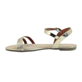 Sandali American Club 052 glitter oro d'oro 2
