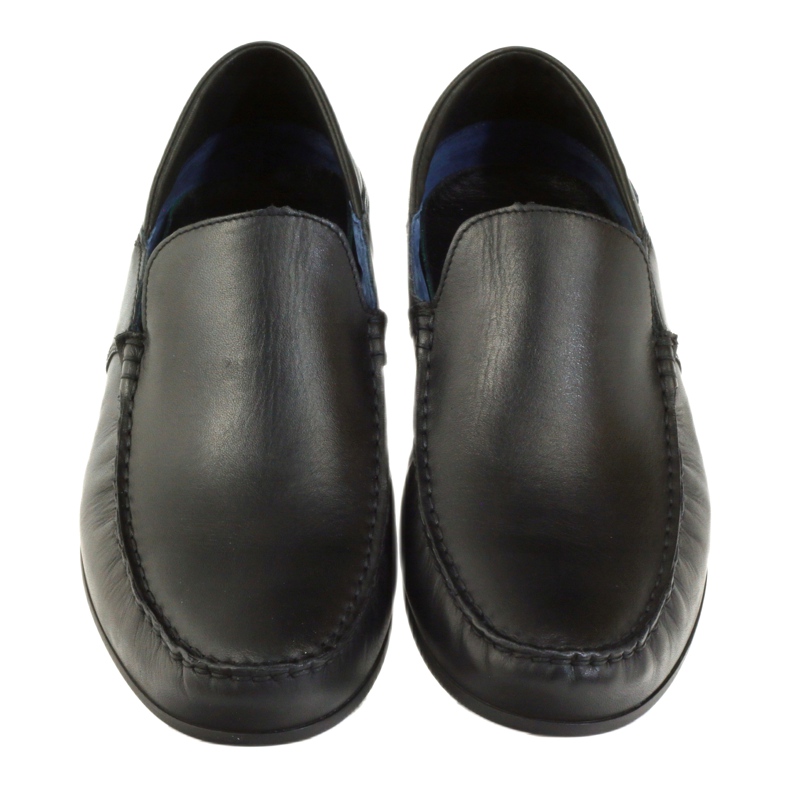 Mocassini neri da uomo Badura 3151 nero 4