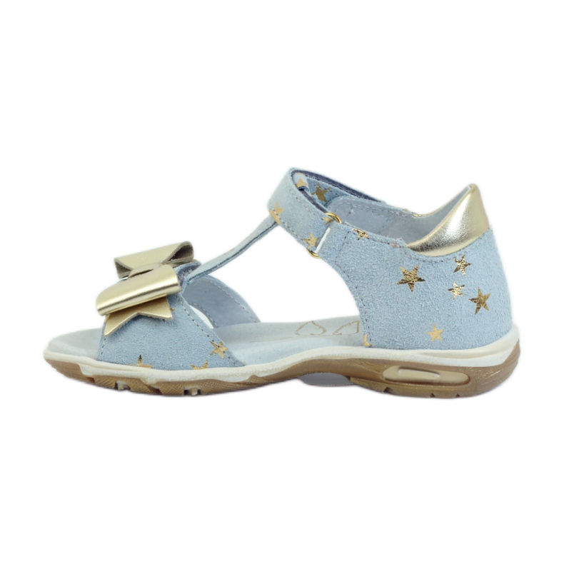 Sandali stelle con fiocco Ren But 3199 giallo blu 2